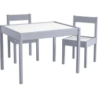 Rylin Gray 3 Pc Toddler Table Set