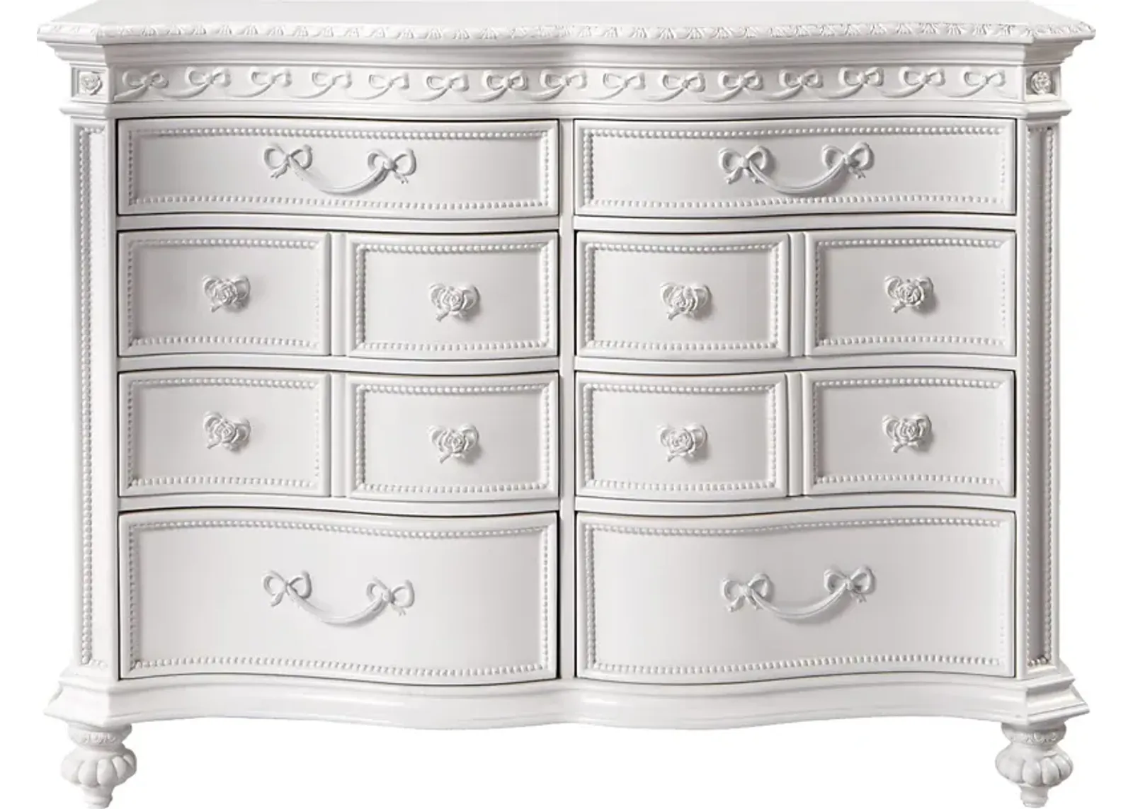 Disney Princess Fairytale White 8 Drawer Dresser