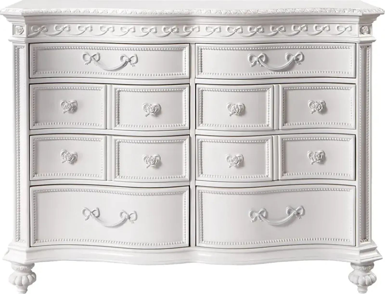 Disney Princess Fairytale White 8 Drawer Dresser