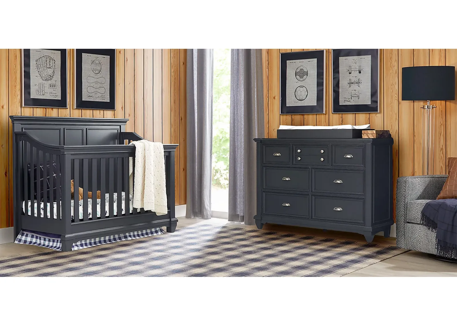 Hilton Head Graphite 4 Pc Nursery by Rooms To Go Furniture
