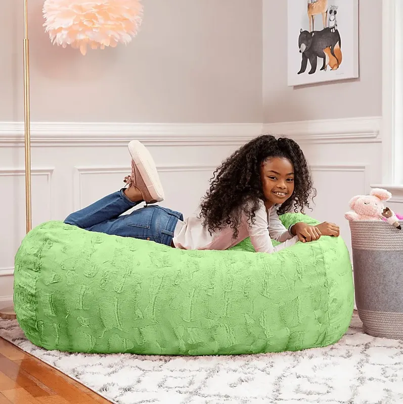 Kids Breun Green Bean Bag Lounger