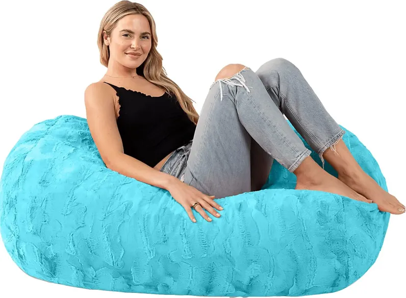 Kids Breun Turquoise Bean Bag Lounger