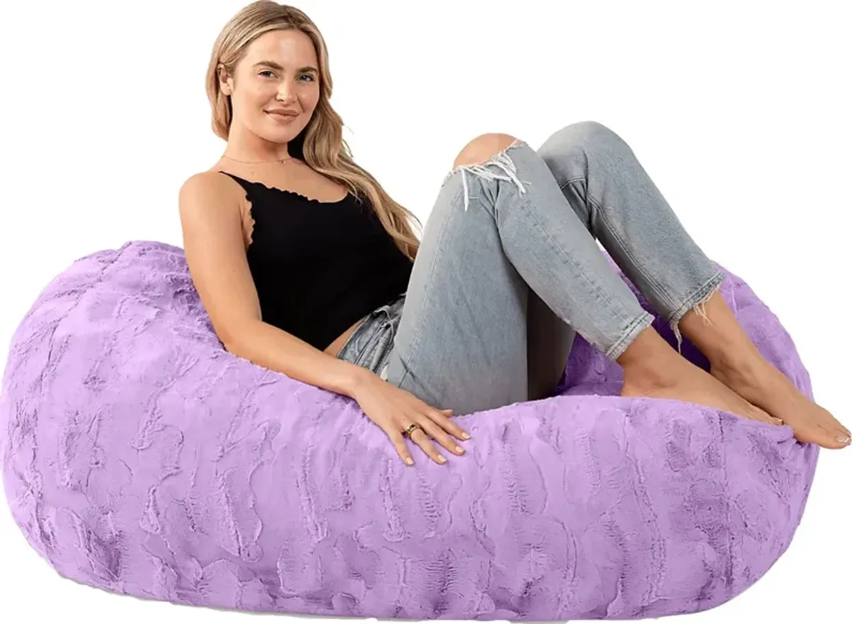 Kids Breun Purple Bean Bag Lounger