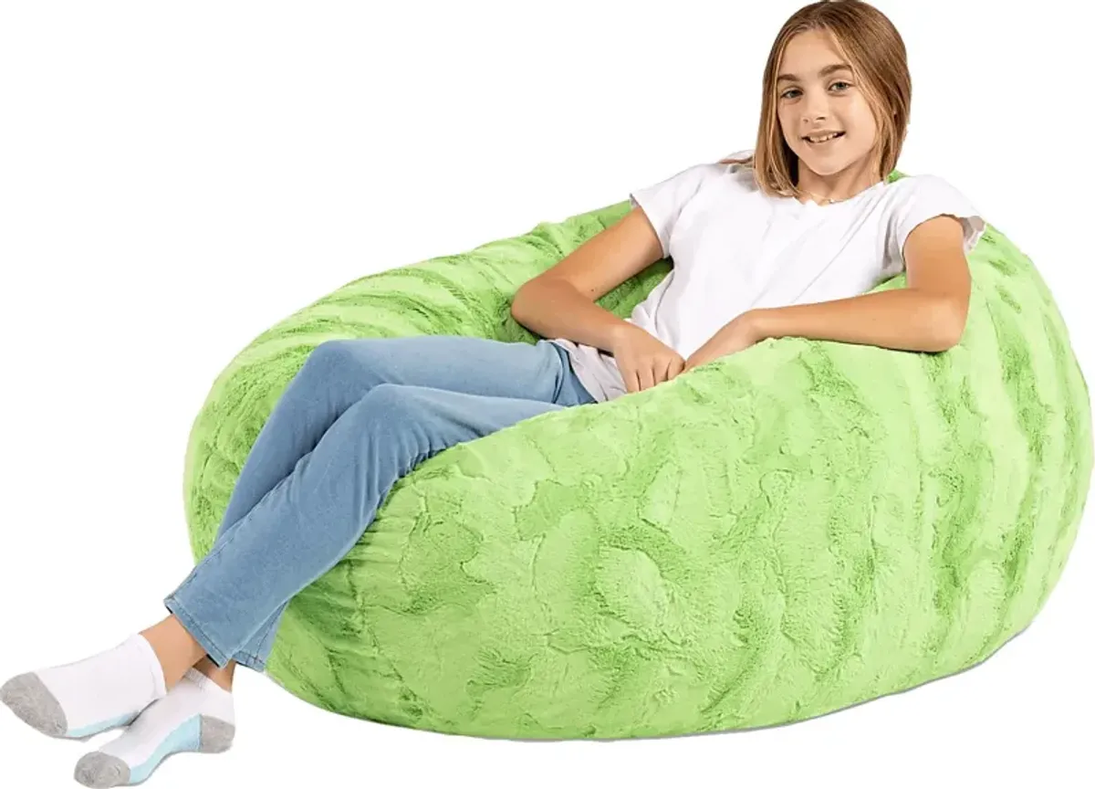 Kids Brogton Green Bean Chair