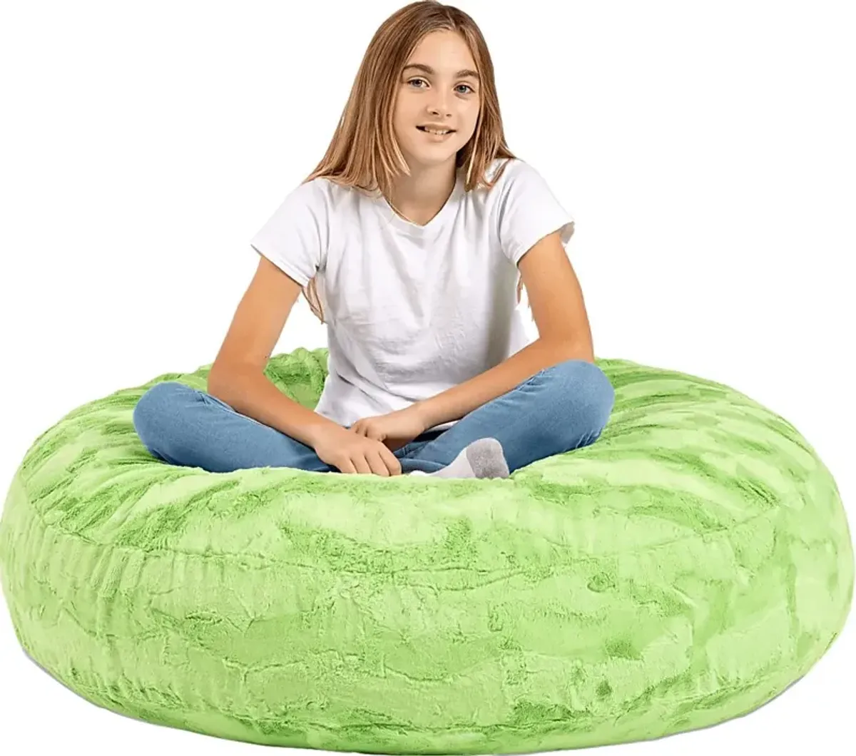 Kids Brogton Green Bean Chair