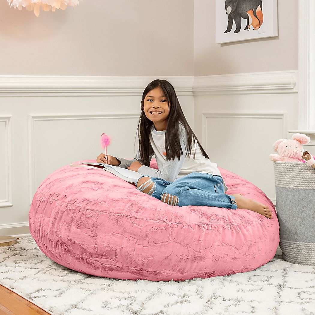 Kids Brogton Pink Bean Bag Chair