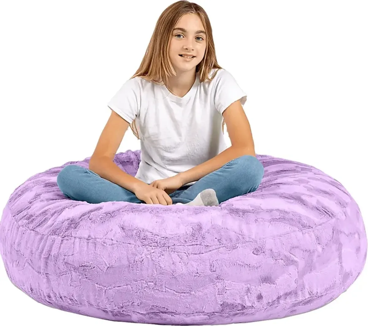 Kids Brogton Purple Bean Bag Chair