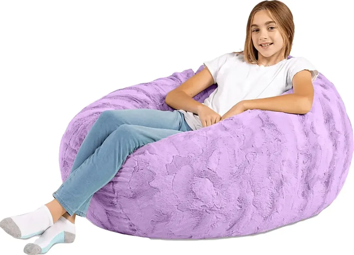 Kids Brogton Purple Bean Bag Chair