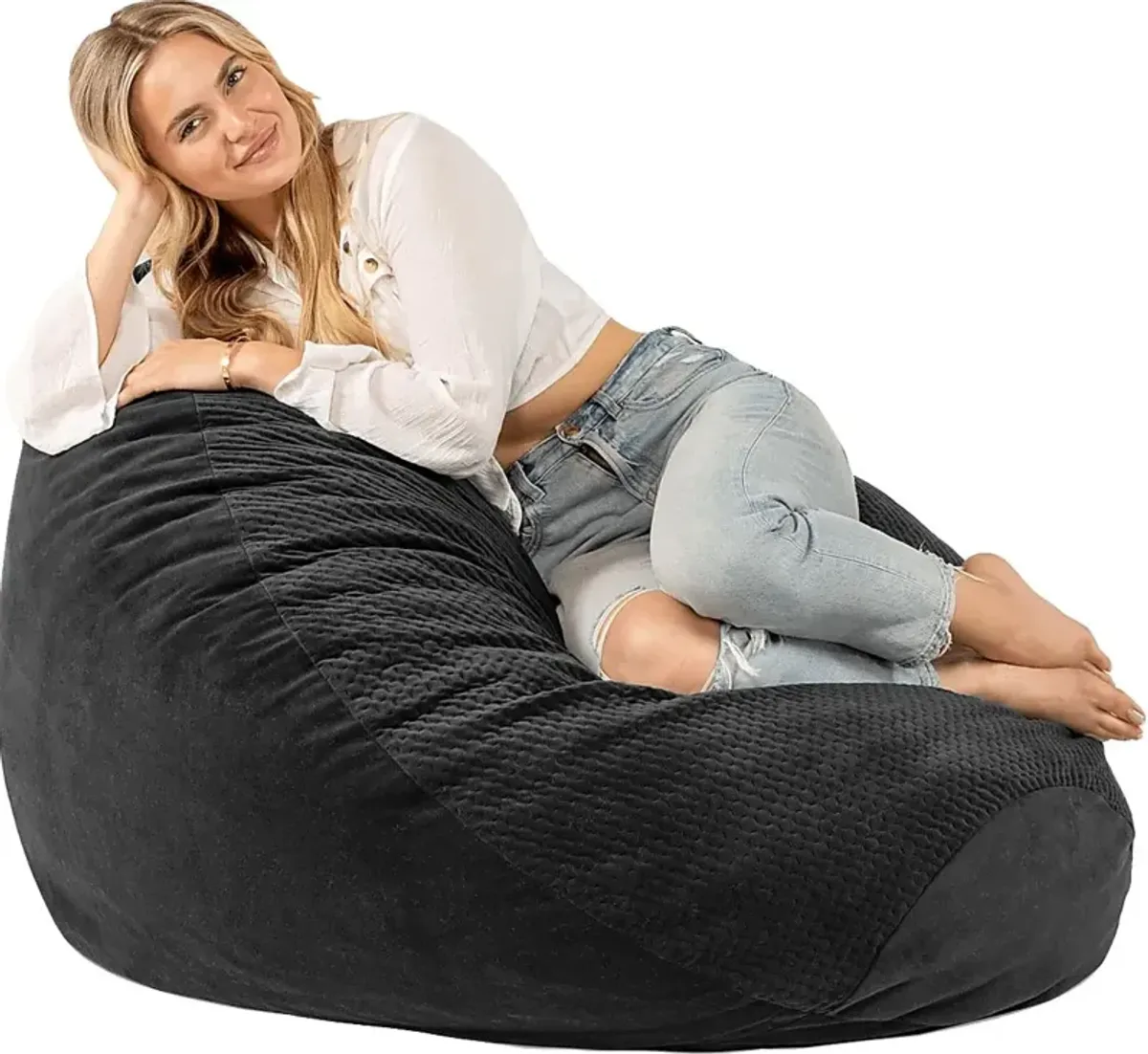 Kids Bultman Black Bean Bag Egg Chair