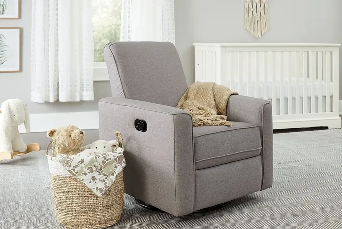 Nursery Wrenlow Beige Swivel Glider Recliner