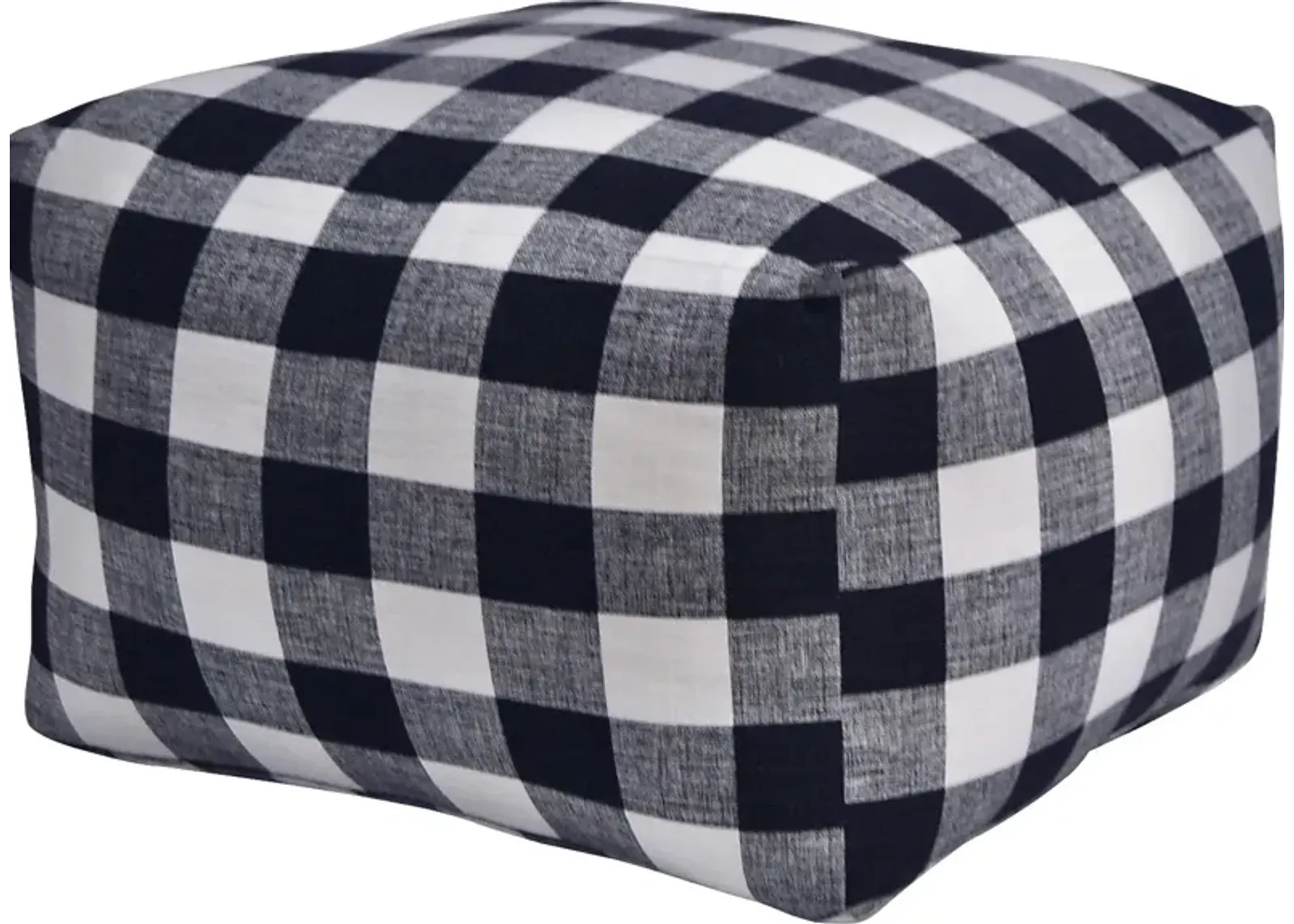 Kids Isolde Black White Square Poufette