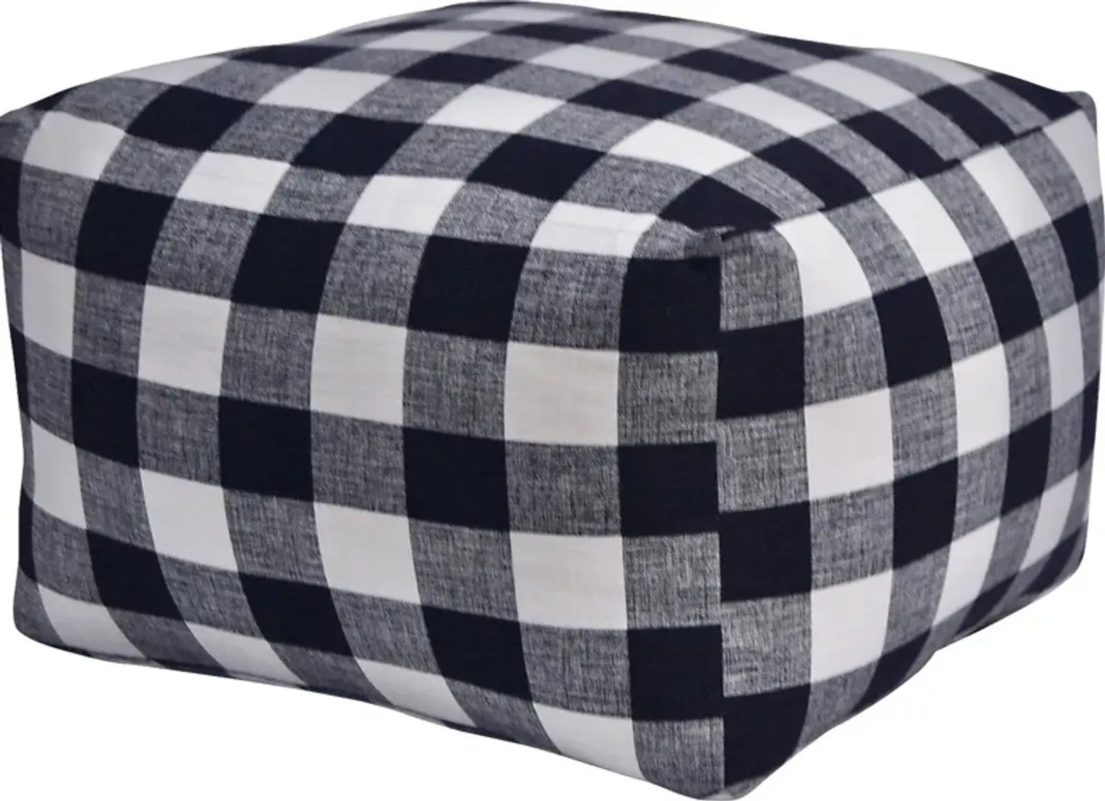 Kids Isolde Black White Square Poufette