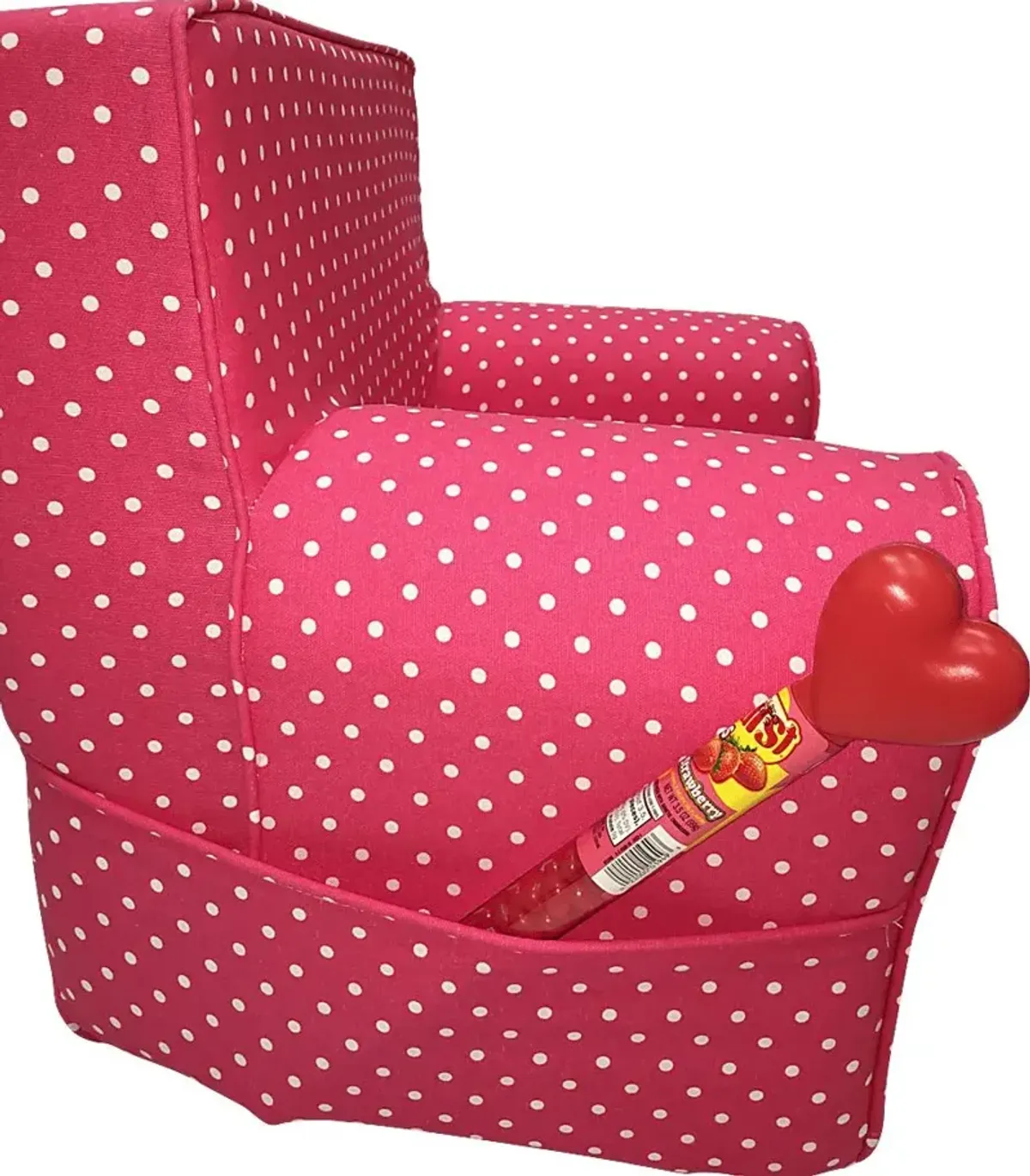 Kids Karlotta Pink Chair & Ottoman Set