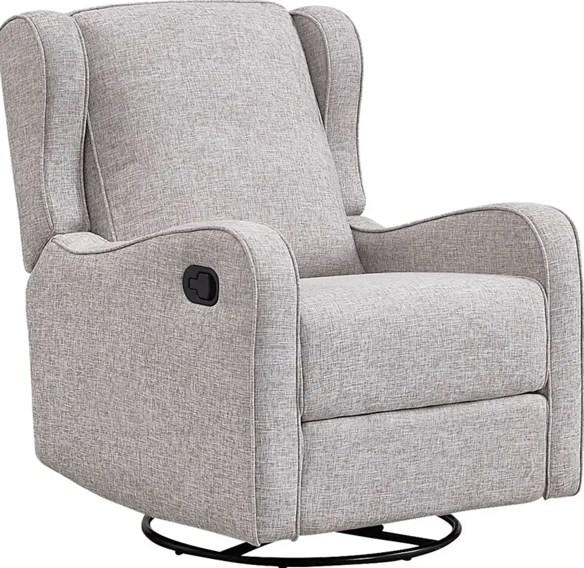 Nursery Camora Gray Swivel Glider Recliner