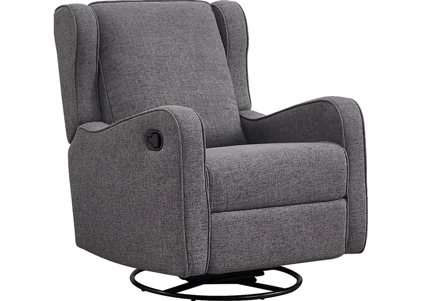 Nursery Camora Dark Gray Swivel Glider Recliner