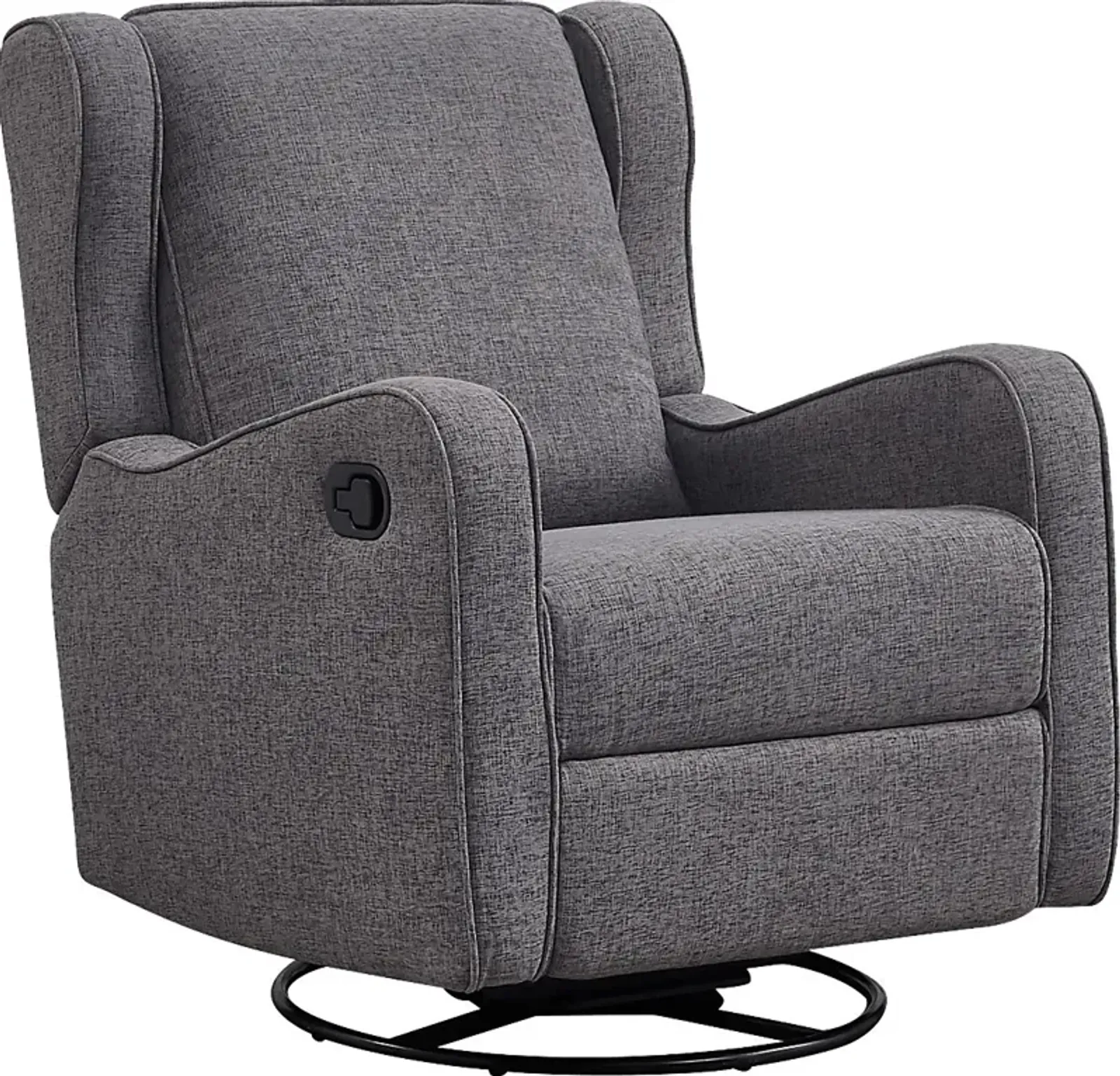 Nursery Camora Dark Gray Swivel Glider Recliner