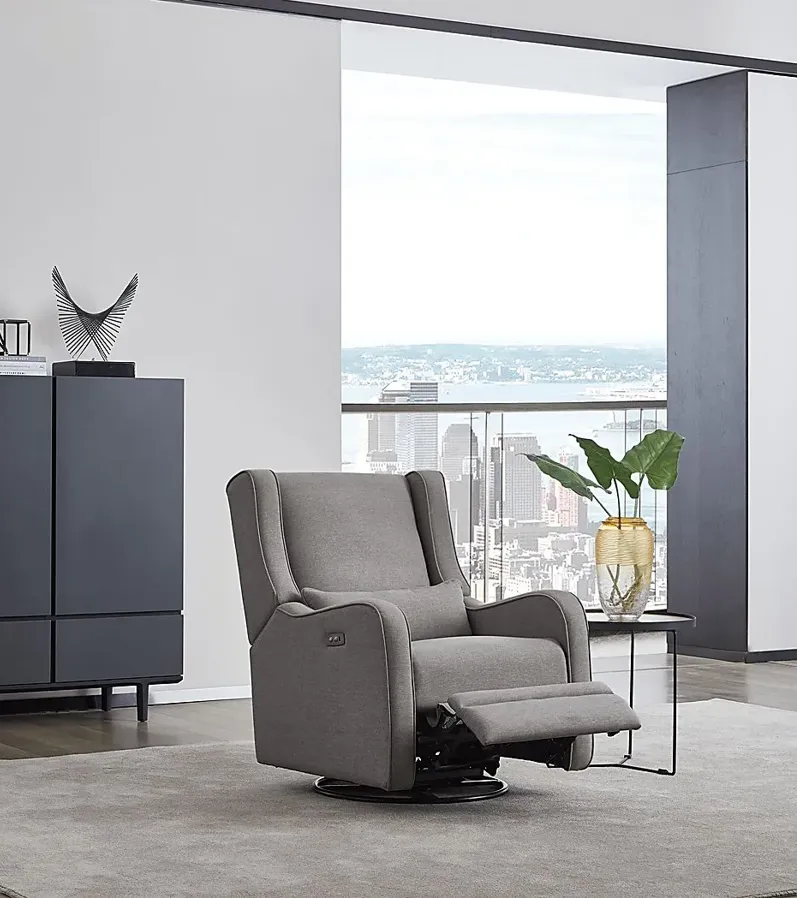 Nursery Tiernan Ash Power Swivel Glider Recliner