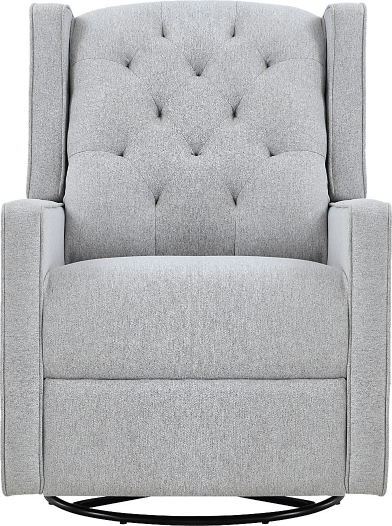 Nursery Sheadon Gray Swivel Glider Recliner