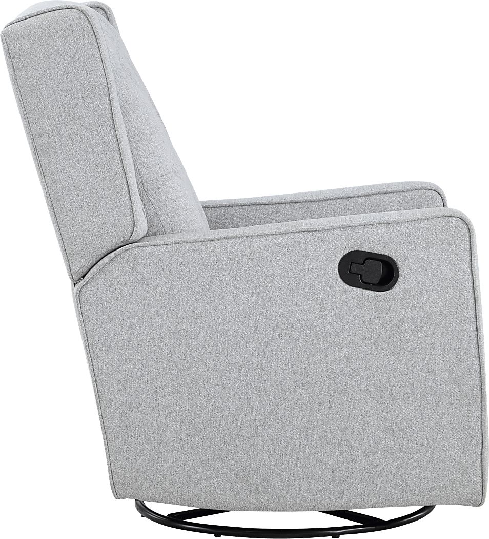 Nursery Sheadon Gray Swivel Glider Recliner