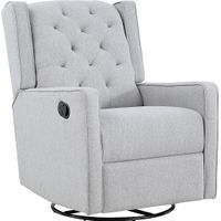 Nursery Sheadon Gray Swivel Glider Recliner