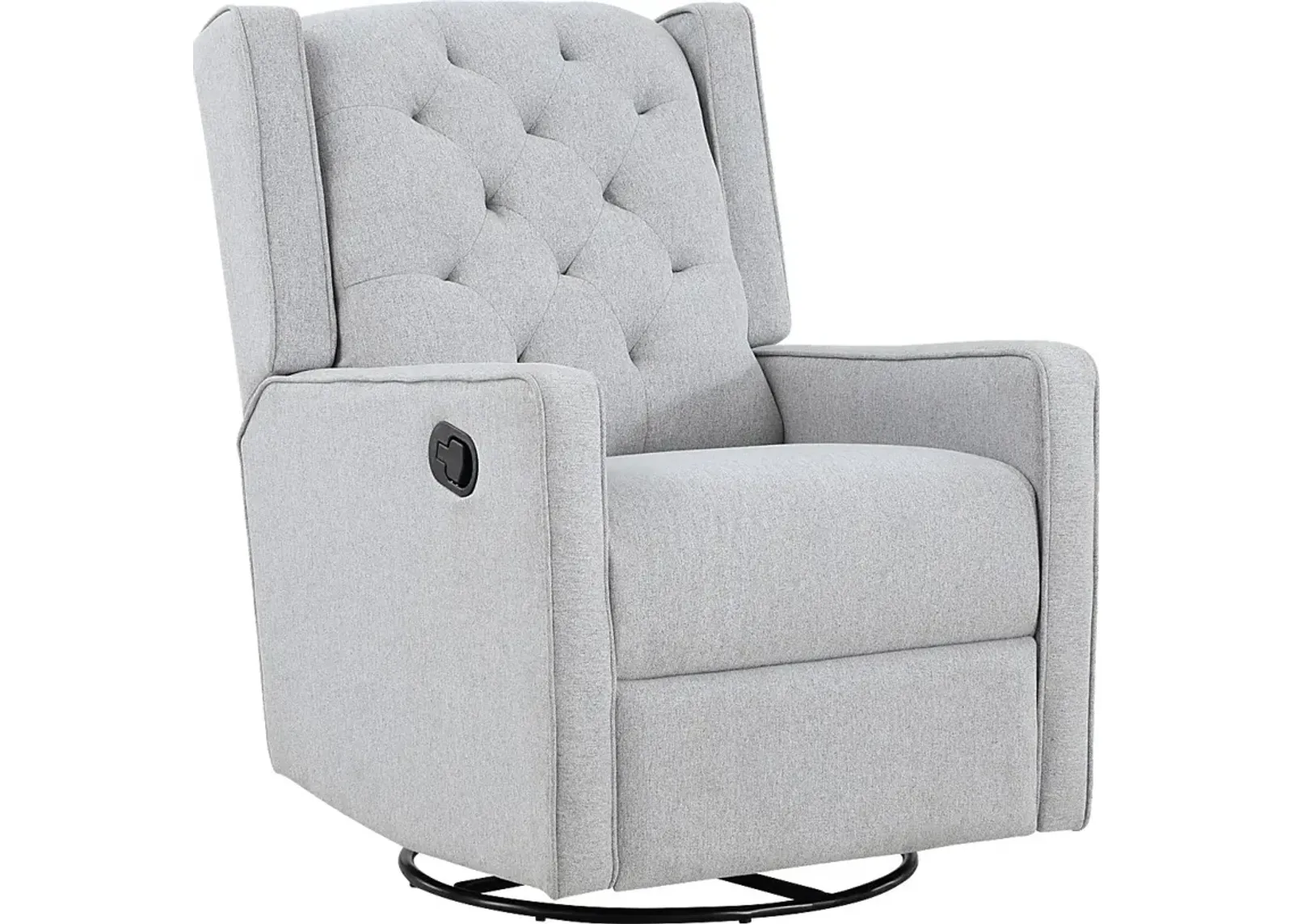 Nursery Sheadon Gray Swivel Glider Recliner