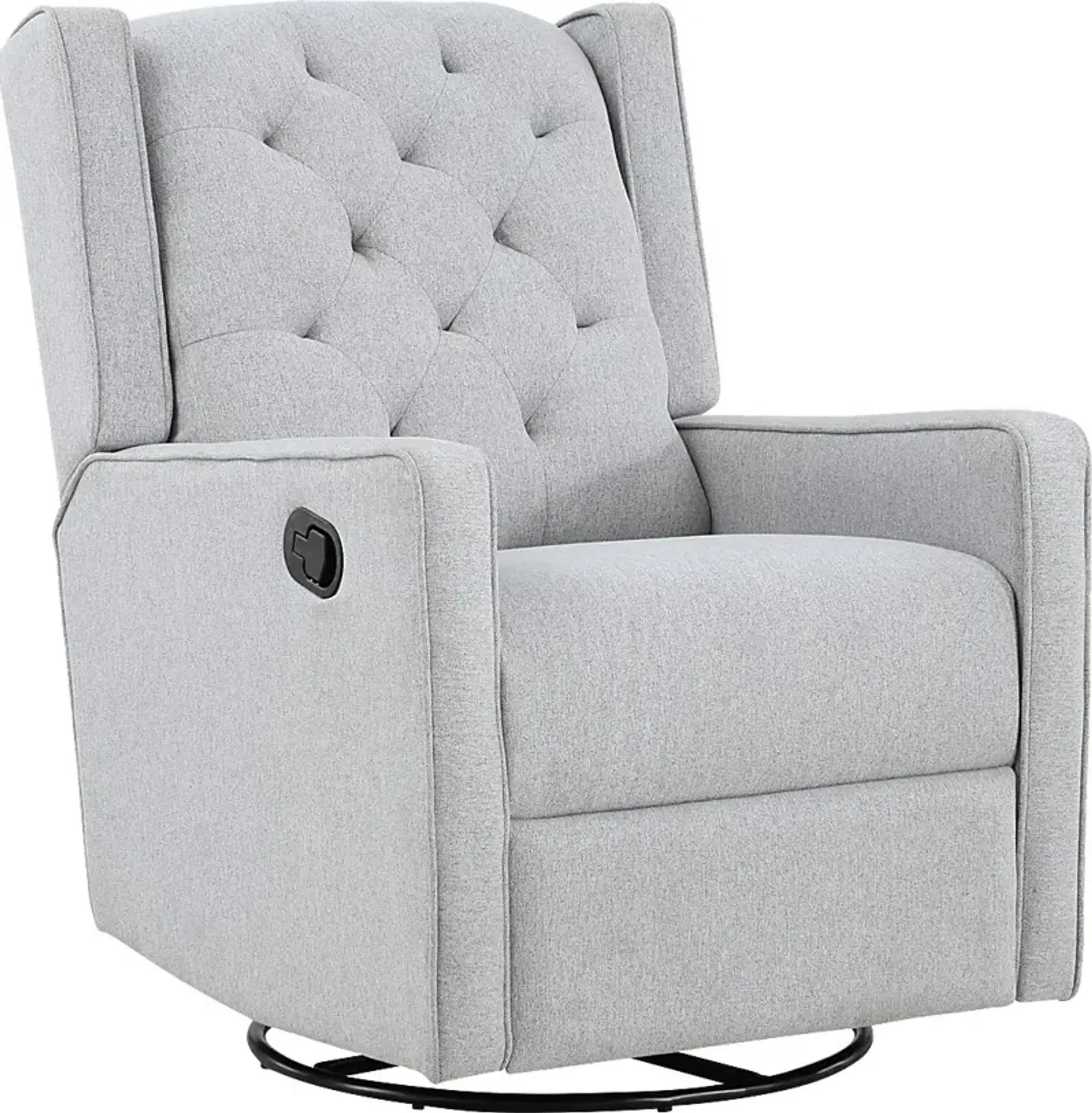 Nursery Sheadon Gray Swivel Glider Recliner