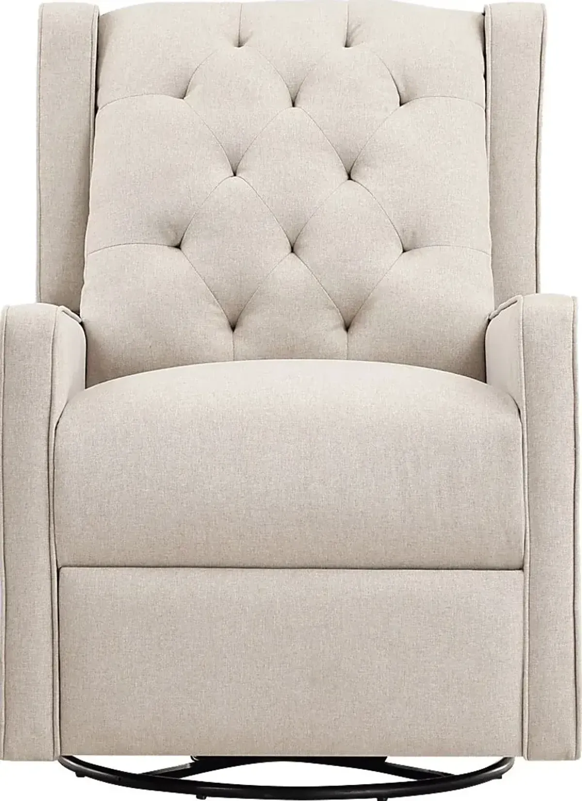 Nursery Sheadon Creamy Latte Swivel Glider Recliner