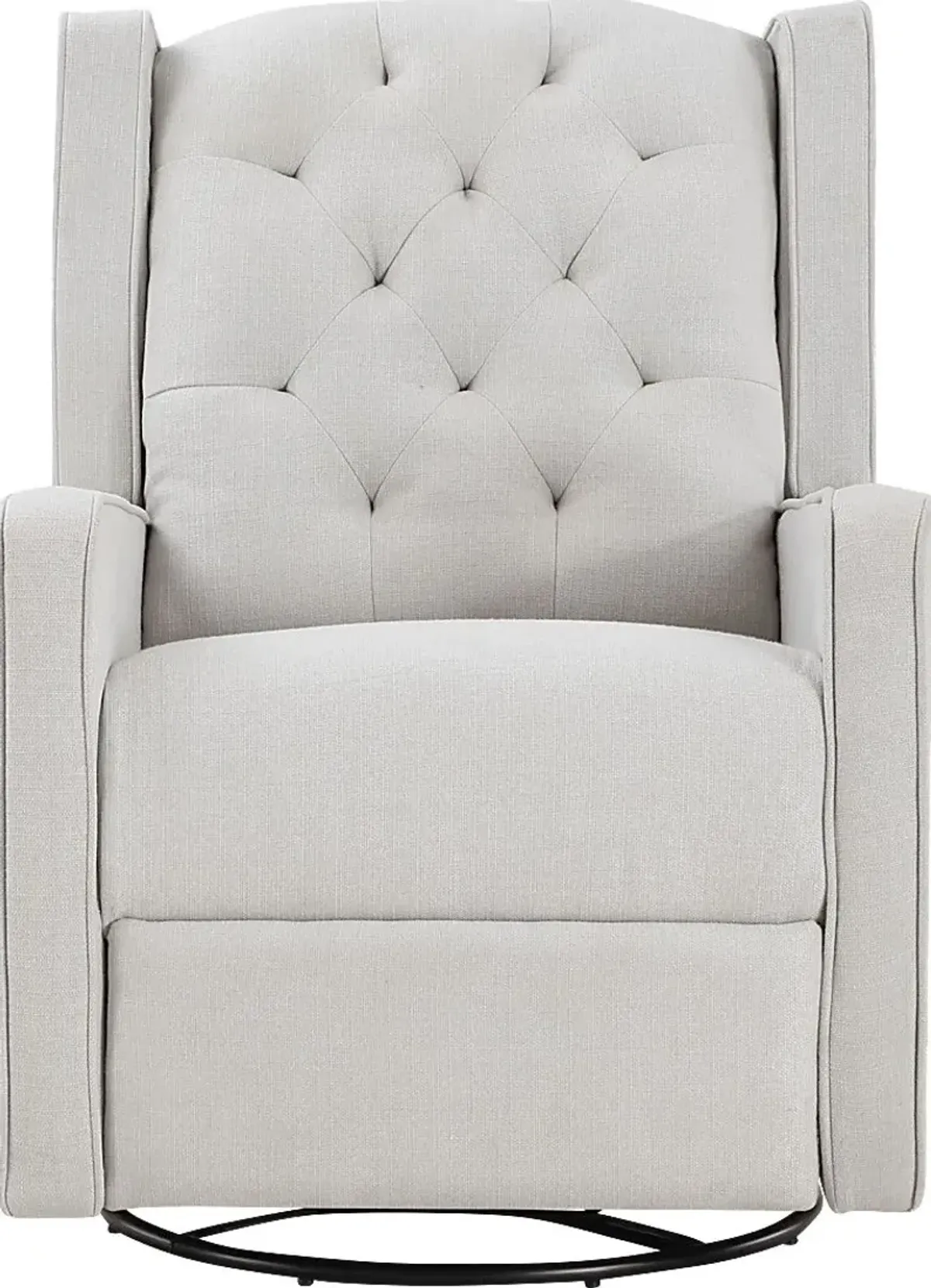 Nursery Sheadon Light Gray Swivel Glider Recliner