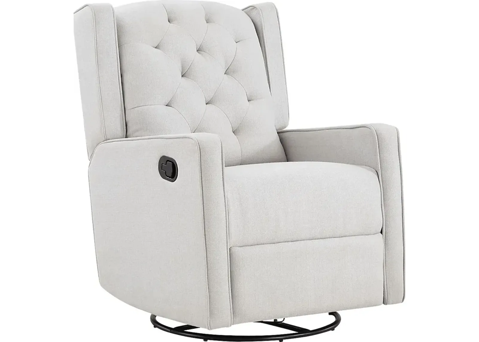 Nursery Sheadon Light Gray Swivel Glider Recliner