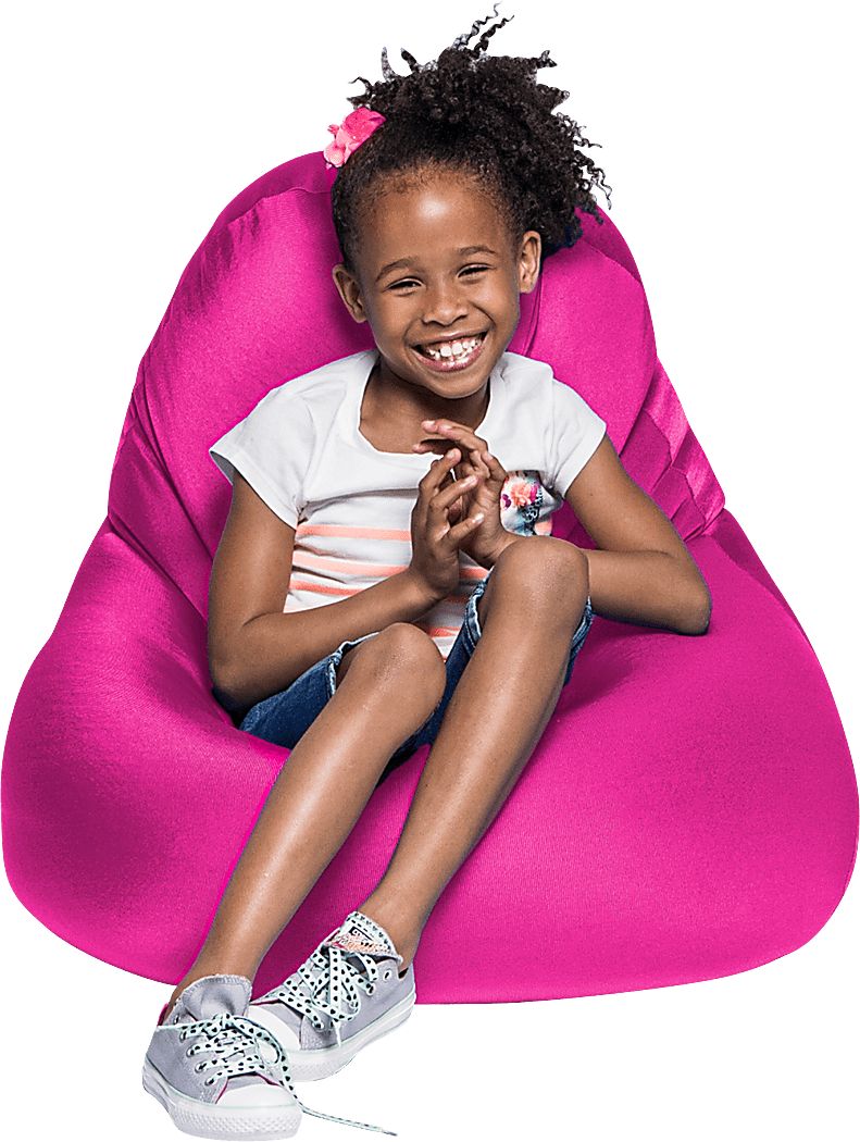 Kids Cloud Nest Hot Pink Bean Bag Chair