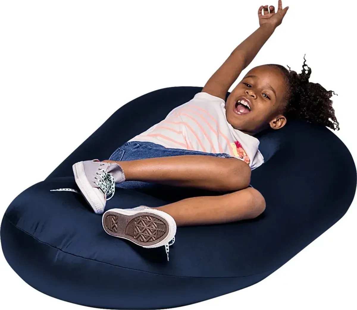 Kids Cloud Nest Navy Bean Bag Chair