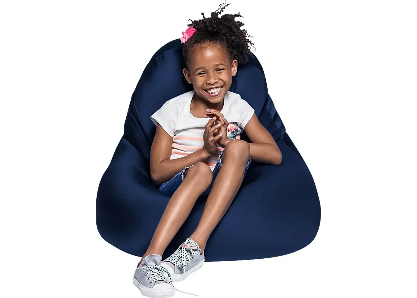 Kids Cloud Nest Navy Bean Bag Chair