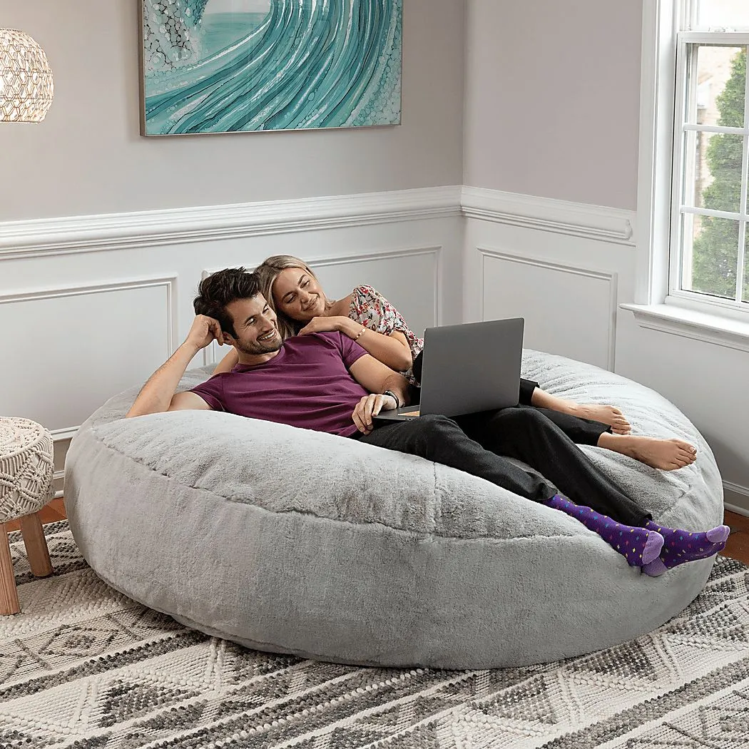 Kids Amnons Silver Bean Bag Chair