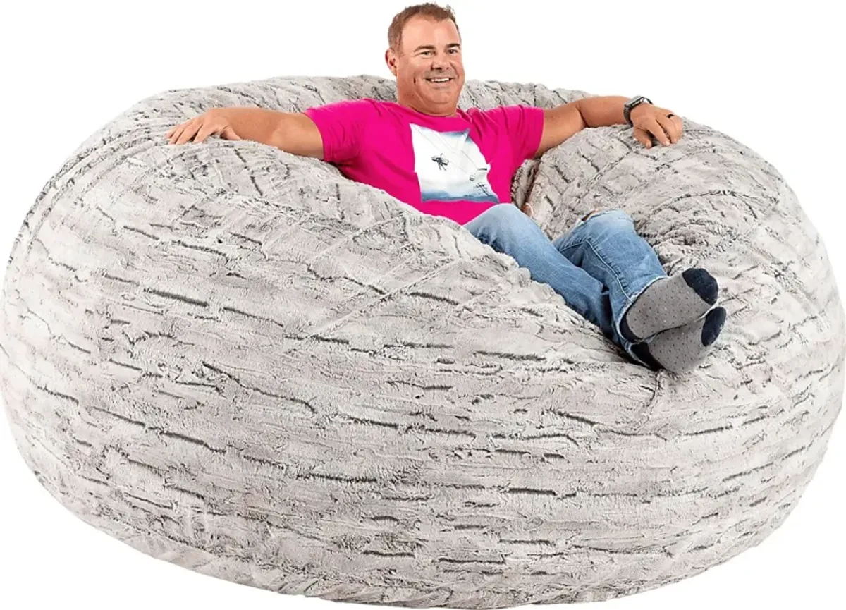 Kids Amraam Gray Bean Bag Chair