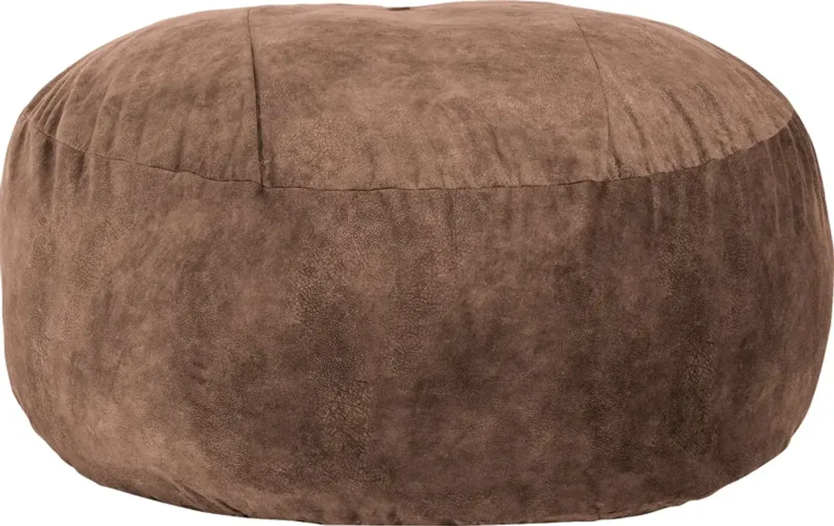 Kids Aniline I Brown Bean Bag Chair