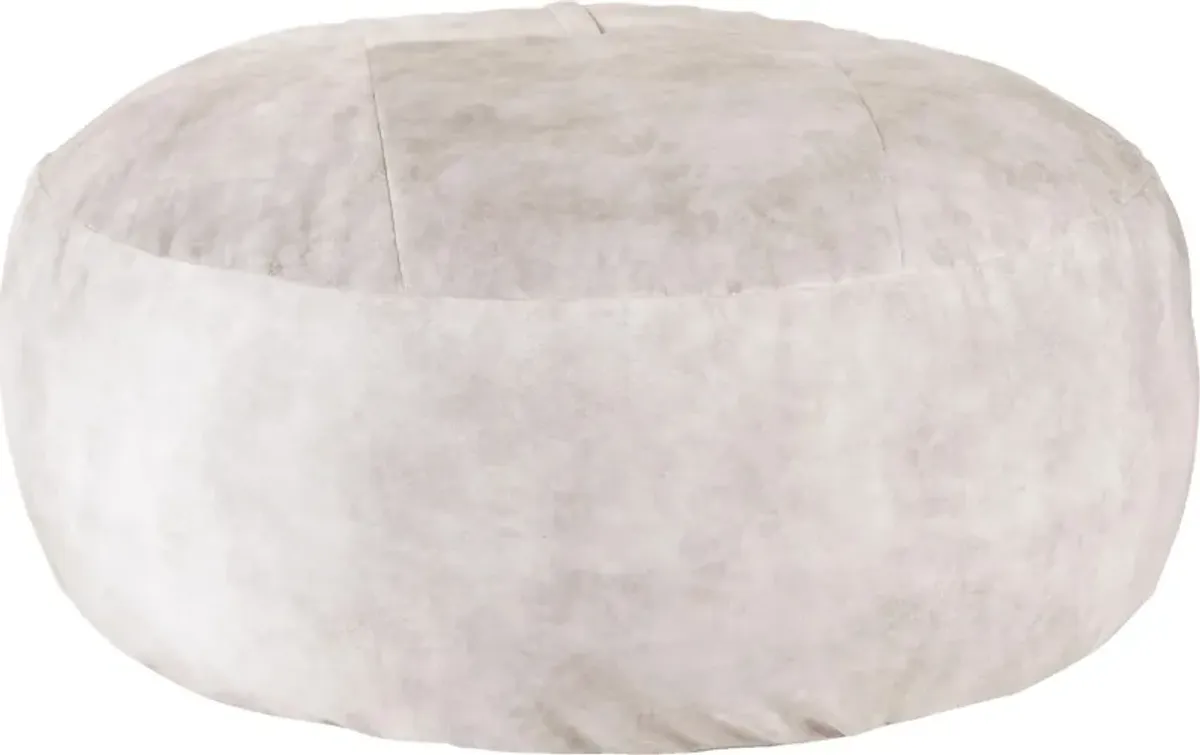 Kids Aniline I White Bean Bag Chair