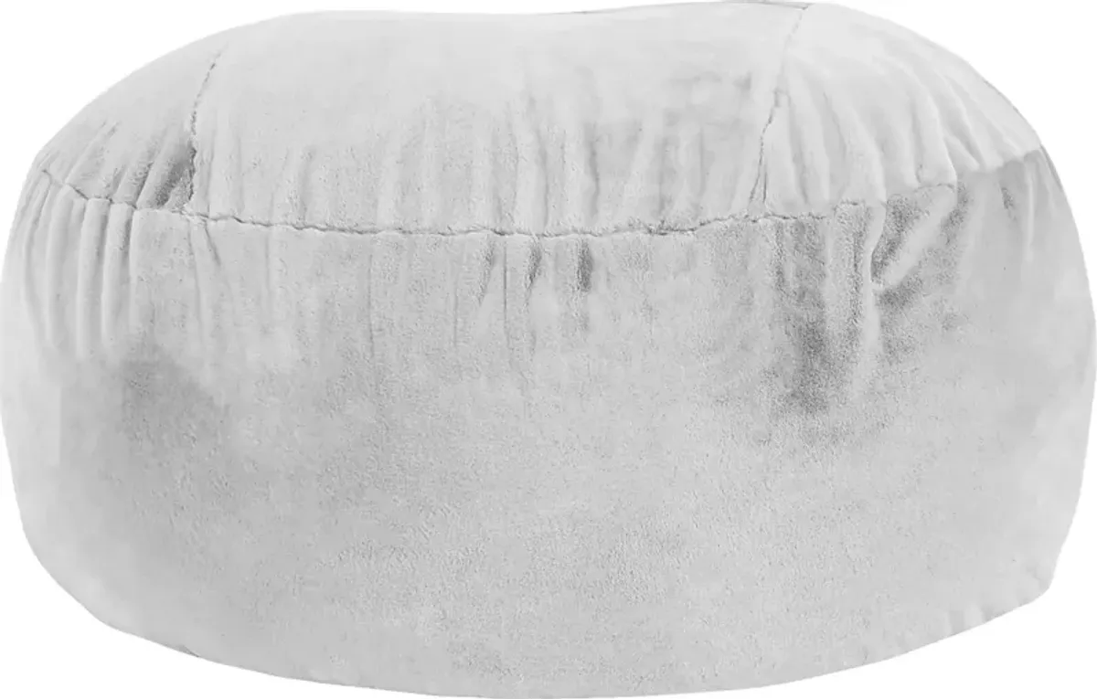 Kids Aniline II White Bean Bag Chair