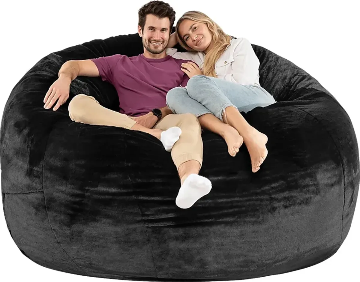 Kids Aniline II Black Bean Bag Chair