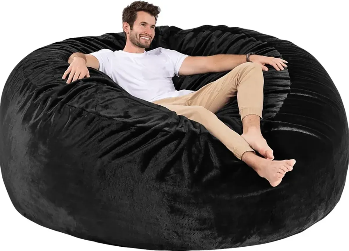 Kids Aniline II Black Bean Bag Chair