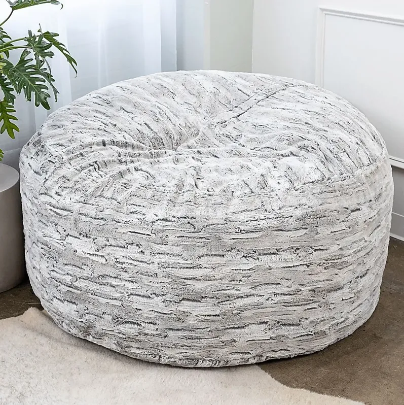 Kids Aull Light Gray Bean Bag Chair