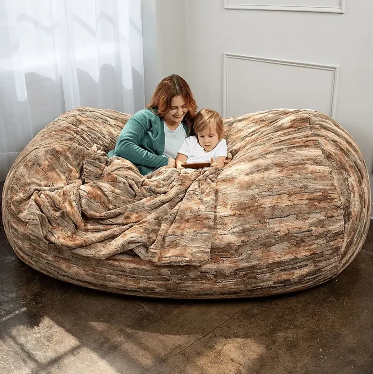 Kids Balcuotha Red Bean Bag Lounger