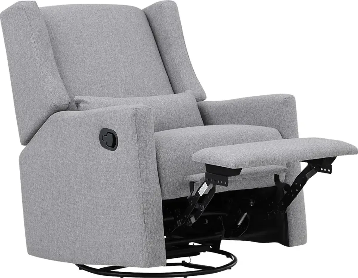 Nursery Deveron Gray Swivel Glider Recliner