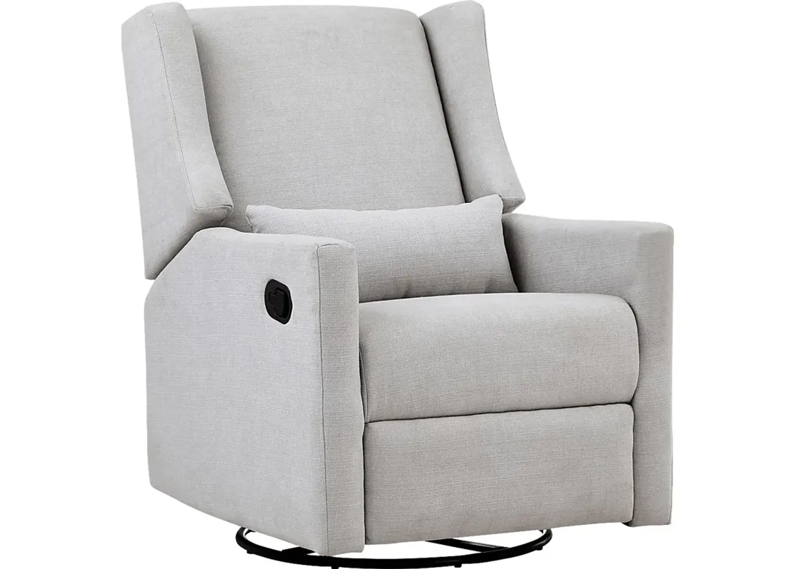 Nursery Deveron Light Gray Swivel Glider Recliner