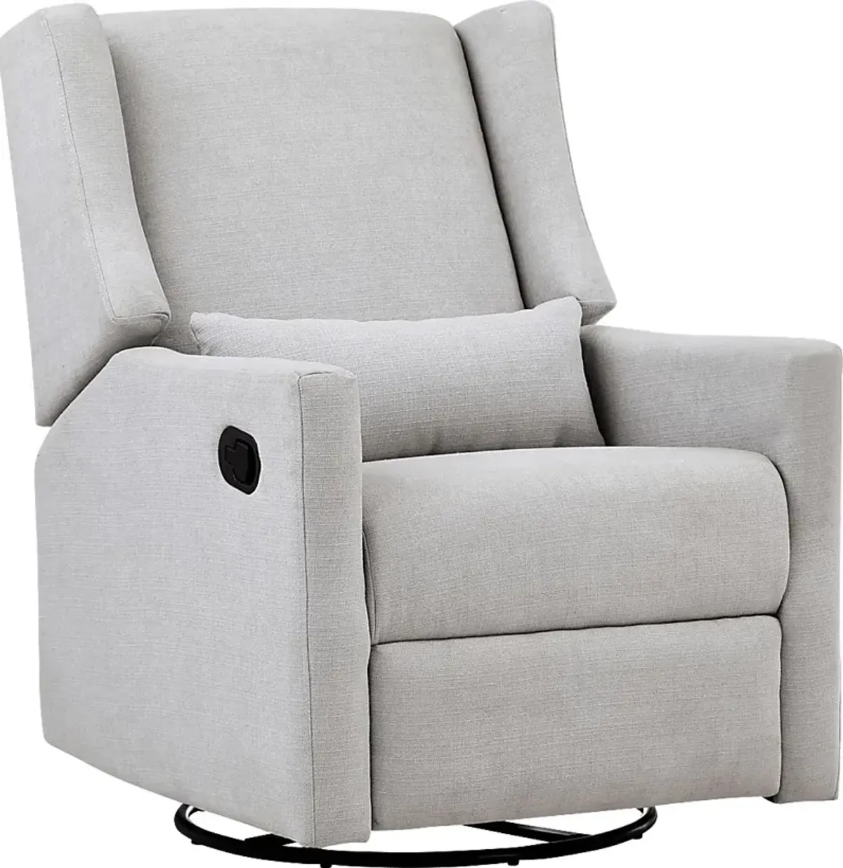 Nursery Deveron Light Gray Swivel Glider Recliner