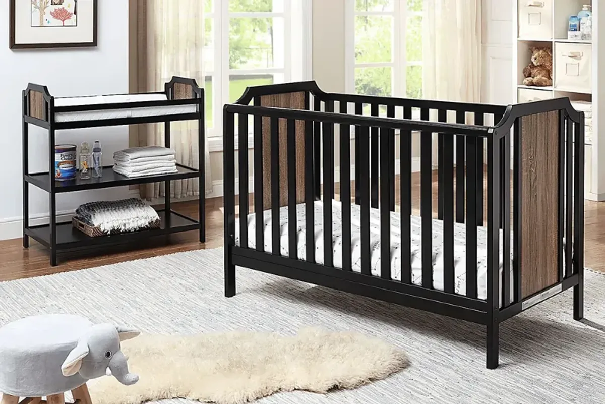 Kids Cheno Black Crib