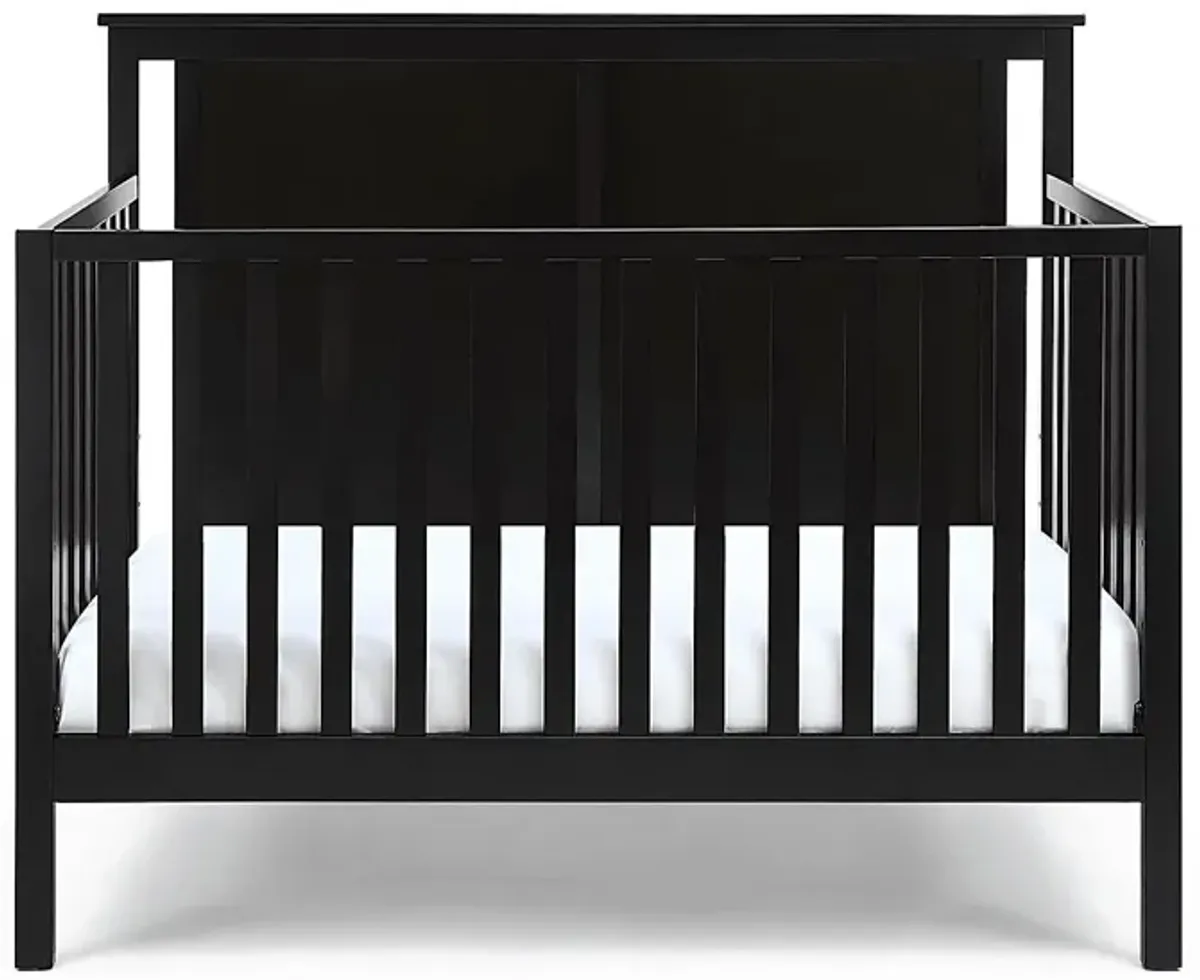 Crownspoint Black Convertible Crib