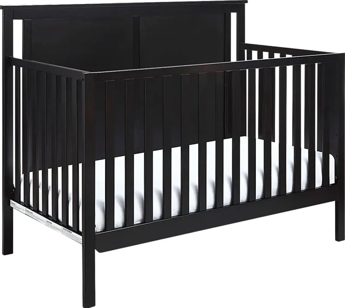 Crownspoint Black Convertible Crib