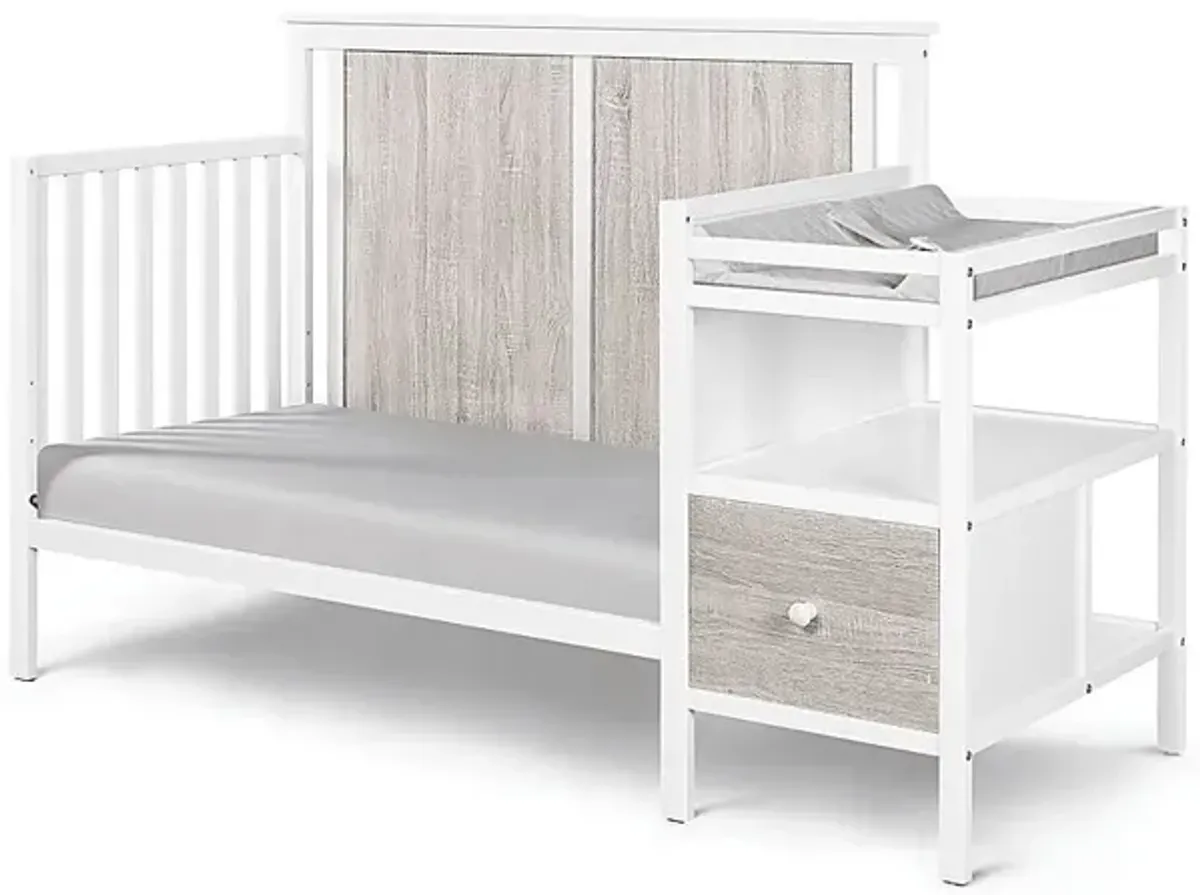 Kids Alemeda White Crib and Changer Combo