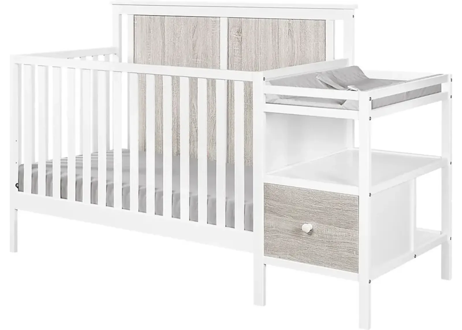 Kids Alemeda White Crib and Changer Combo