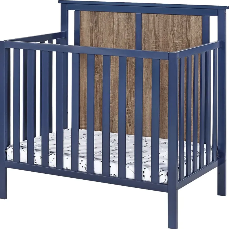 Allsky Blue Crib with Mattress Pad